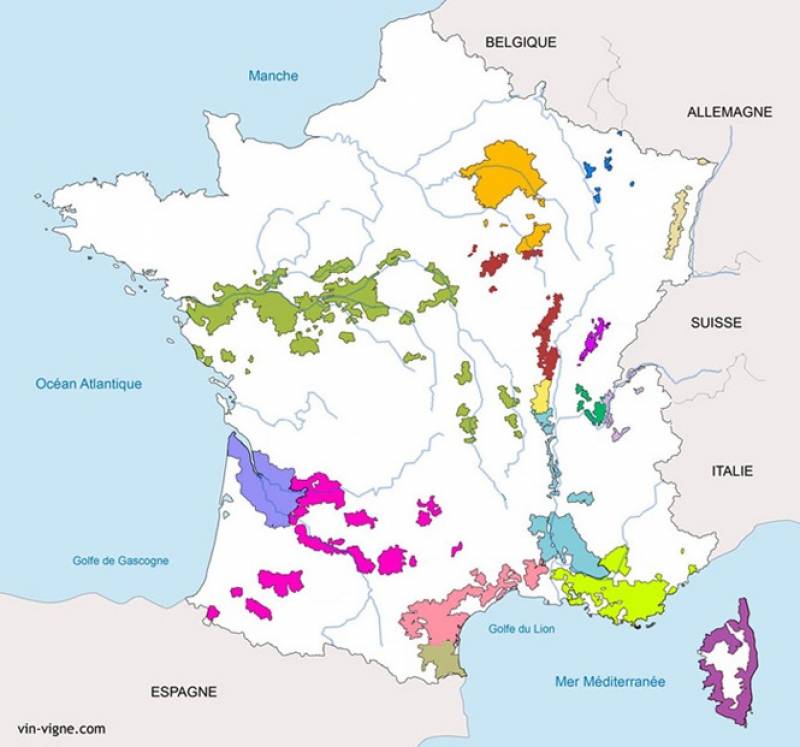 Le vignoble de France - vin-vigne.com