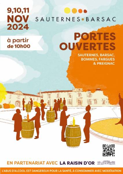 PORTES OUVERTES dans le Sauternais : 9, 10 et 11 novembre 2024